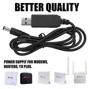 High Quality 1m Power Booster Step up Charger 5.5x2.1 <strong>mm</strong> DC 5V to 12V USB <strong>Cable</strong> for Wifi Router Modem Fan LED Light - Product Image 4
