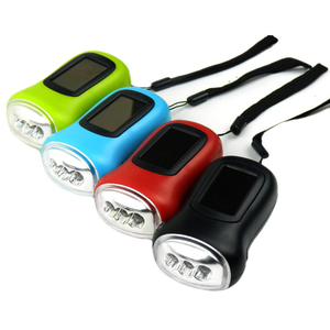 Torcia multifunzione a mano per uso domestico Mini LED a batteria a manovella a mano - Product Image 1