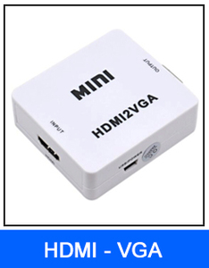 Mini convertidor HDMI a VGA con conector adaptador de Audio HDMI2VGA 1080P para PC portátil a proyector HDTV - Product Image 2