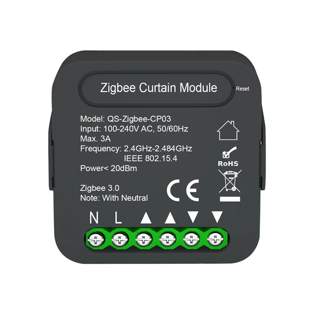 Tuya ZigBee WiFi Curtain Switch Module for Roller Shutter Blinds Motor Smart Home Google Home Alexa Control