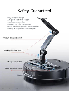 Borock G30 uzay robotlu süpürge 22000Pa için yüksek emme son biyonik manipülatör islak kuru paspas engel kaçınma ab - Product Image 2