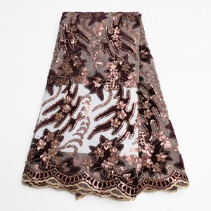 Tecido de veludo com lantejoulas e strass HNE-VCC0318