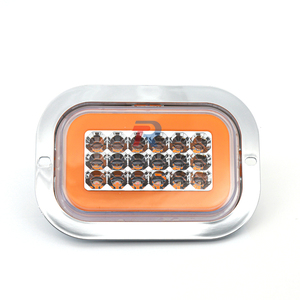 Araç oto parçası 6.3 inç LED anti-arka çarpışma sis işık IP65 su geçirmez kare standart boyutu kamyon römork lamba 10-30V