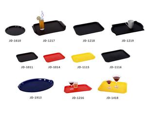 黑色红色PP塑料托盘长方形快餐托盘 - Product Image 6