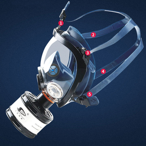 CNSTRONG radiação <span class=keywords><strong>nuclear</strong></span> reutilizável máscara de segurança facial respirador químico máscara de gás proteção respiratória - Product Image 3