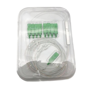 MINI FTTH 8-ไฟเบอร์ริบบิ้นไฟเบอร์ออปติกตัวแยกพีแอลซีสแตนเลสเทอร์โมพลาสติกโพลีเอสเตอร์สายแพทช์ที่ใช้ Patch APC UPC - Product Image 5
