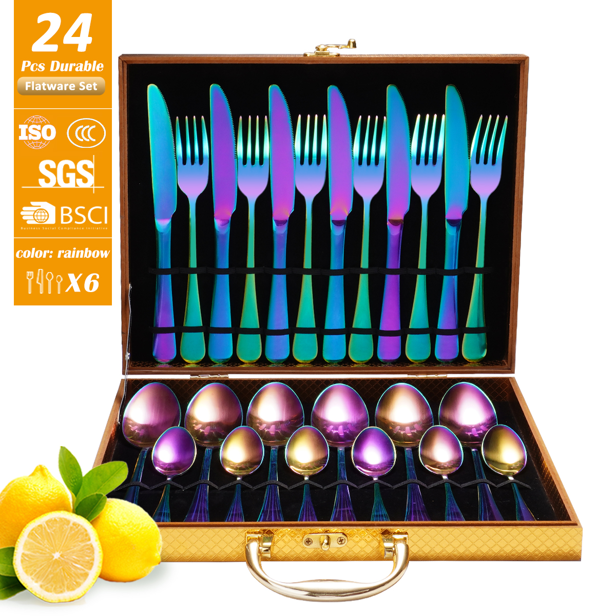 24pcs Rainbow