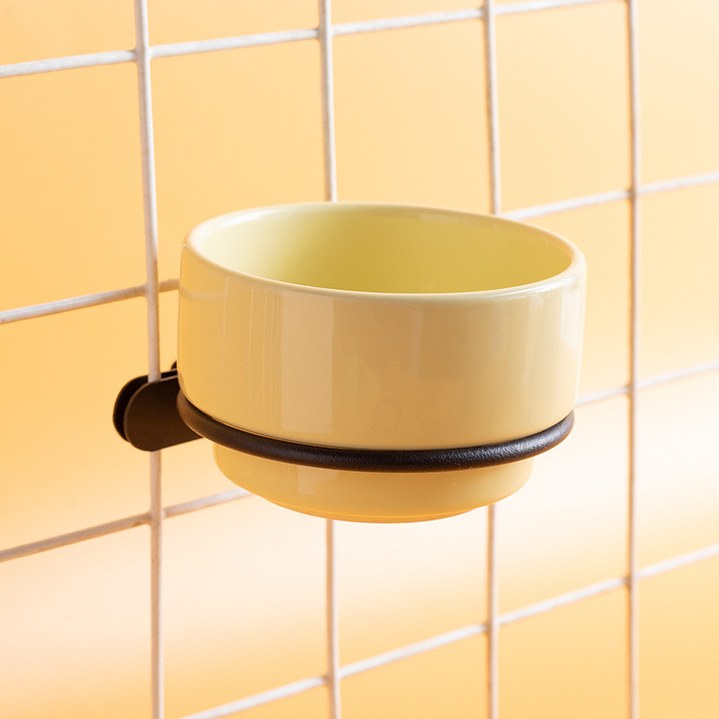 Bol lisse de 35 pouces-jaune + support à anneau unique