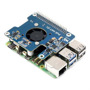 PoE HAT (F) Raspberry Pi 5 Placa de expansión de alimentación Ethernet Tipo F compatible con 802. 3AF/AT estándar de red - Product Image 3
