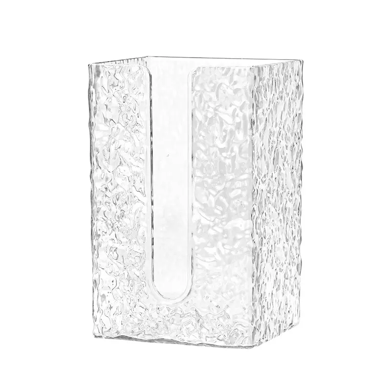 Boîte distributrice Haut niveau d'apparence motif glacier tenture murale non perforée boîte de rangement pour serviettes de visage boîte à mouchoirs de salle de bain d'hôtel