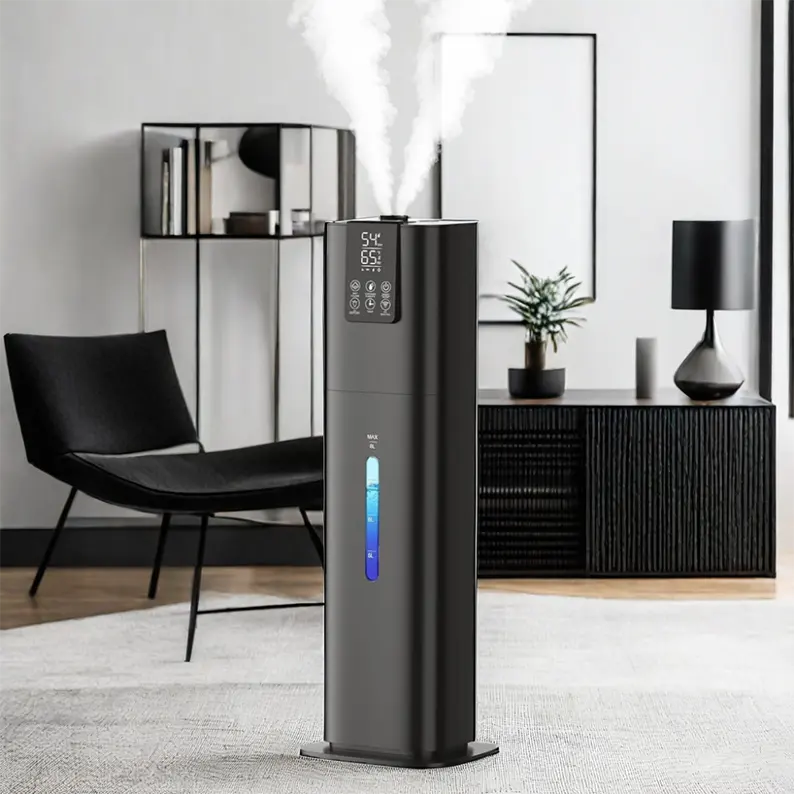 Runal Grote Capaciteit Witte Zwarte Kamer Roterende H2o Elektrische Parfum Toren Echografie Aromatherapie Etherische Olie Aroma Diffuser