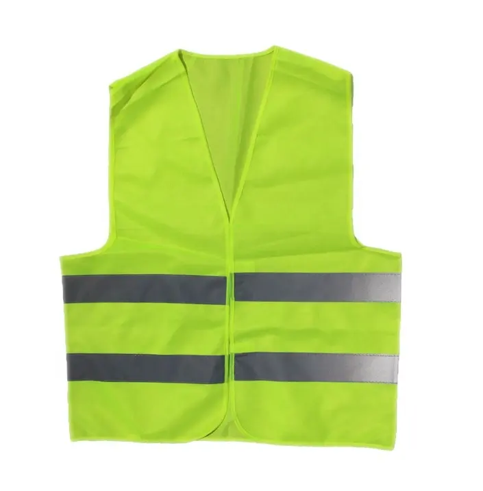 Pakaian Keselamatan Hi-vis Rompi Reflektif Neon dengan Logo Cetak