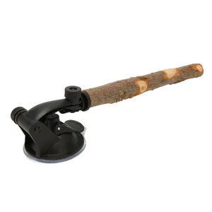 Kuş ayakta sopa ahşap levrek önlemek kayma interaktif kuş pencere levrek küçük orta kuş için vantuz ile standı - Product Image 2