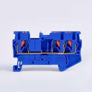 PT2.5-TW Twin Conductor Push in <strong>Terminal</strong> Wire Connector 2.5mm TWIN Combined Din Rail <strong>Spring</strong> Push-in Din Rail <strong>Terminal</strong> <strong>Block</strong> - Product Image 3