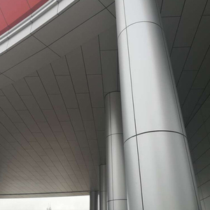 Pannello composito in alluminio PVDF con nucleo infrangibile in argento da 4x0.2mm 2024 pannelli ACM di rivestimento pieghevole di nuova concezione - Product Image 3