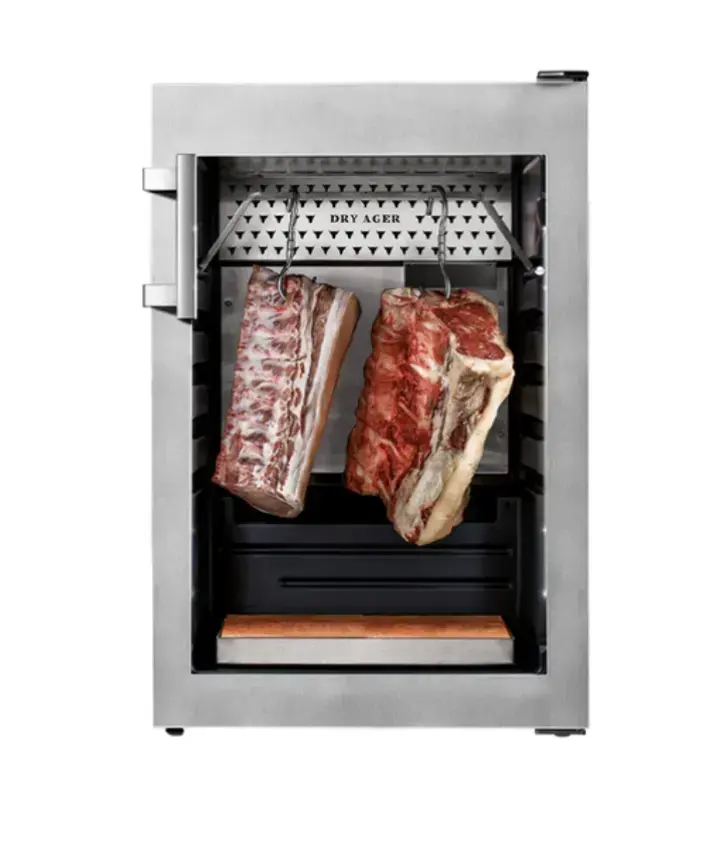 Модный дизайн, шкаф для сухого мяса, коммерческий стейк, говяжий дисплей, холодильник с УФ-подсветкой