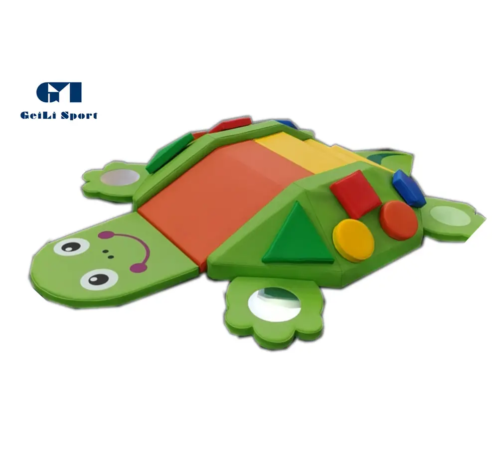 Kid Soft Play Walking bewegliches Tiers pielzeug Tortoise Climbing Soft Pad Pastell billige Softplay-Geräte Indoor zum Verkauf