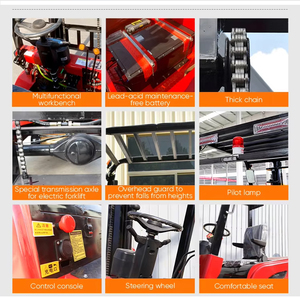 Carretilla elevadora eléctrica maniobrable eficiente de 1,5 y 1,0 toneladas, manejo de materiales a granel, carga de precisión, descarga, embalaje de palés usados - Product Image 6