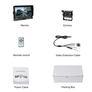 PJAUTO 12-36v 10&quot; Digital <strong>LCD</strong> Heavy Duty Vehicle Rear View Monitor with 2 Way Video Inputs - Product Image 6