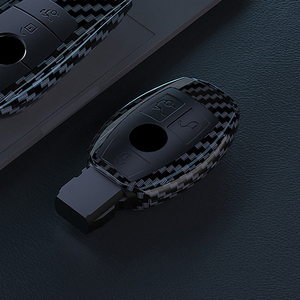 <strong>For</strong> Benz A-Class B-Class C-Class E-Class R-Class CLA-Class CLS-Class Electroplated TPU Carbon Fiber Pattern <strong>Key</strong> Protective Cover - Product Image 3