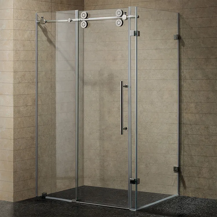 Hot sale bathroom shower cabin prefab tempered glass sliding shower room