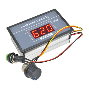 30A DC6V-60V PWM Motor drehzahl regler Digitale LED-Anzeige 0 ~ 100% Potentiometer-Schalter mit einstellbarem Spannungs regler - Product Image 4