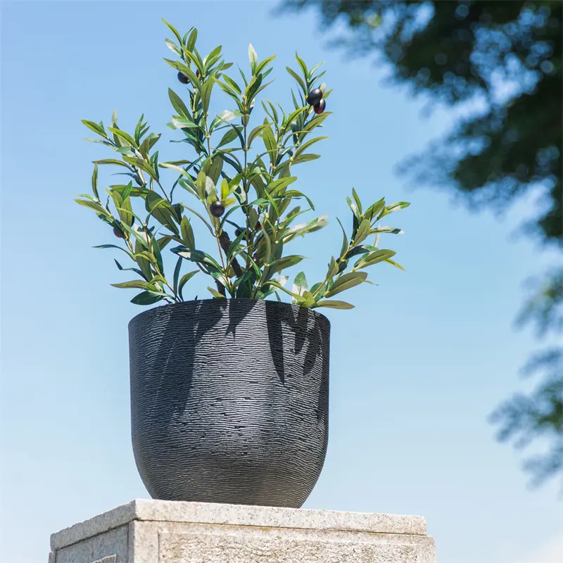 Pot de fleur classique personnalisable promotionnel populaire pot de fleurs d'intérieur en plastique bon marché fournitures de jardin