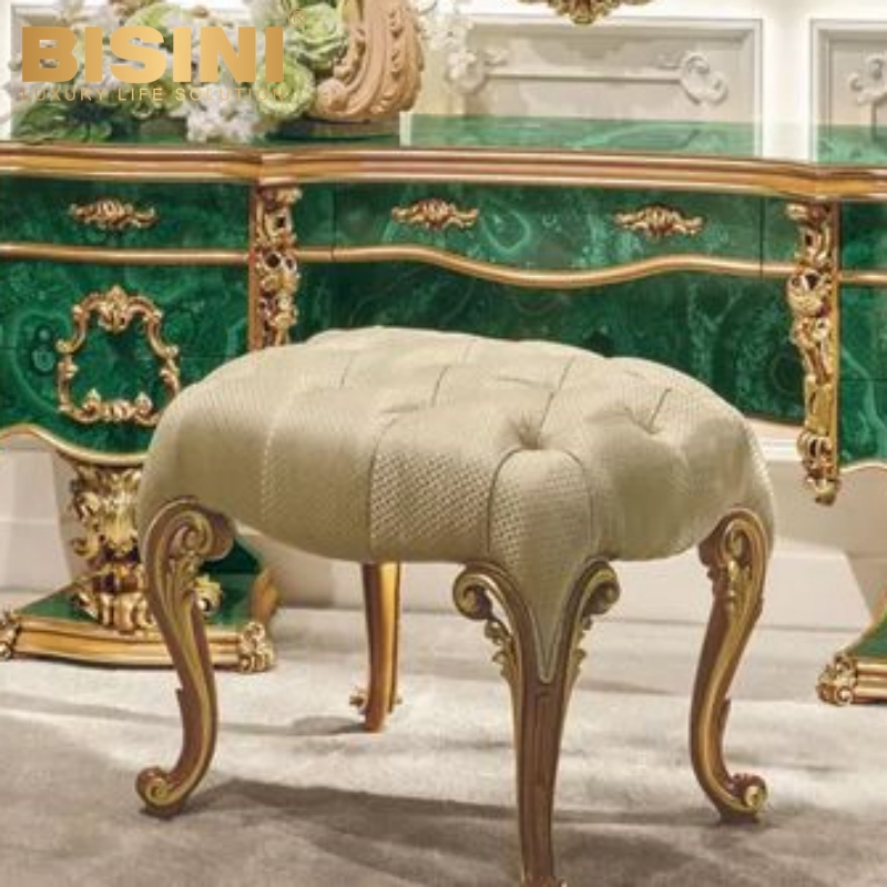 Taburete de vestir beige