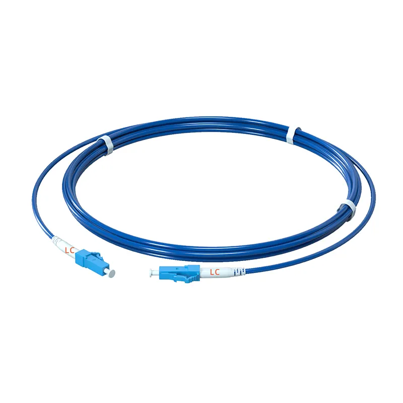 Fibra óptica para uso interno, cabo de remendo de fibra óptica simples G657A G652D, alargador de vendas quente LC/UPC-LC/UPC