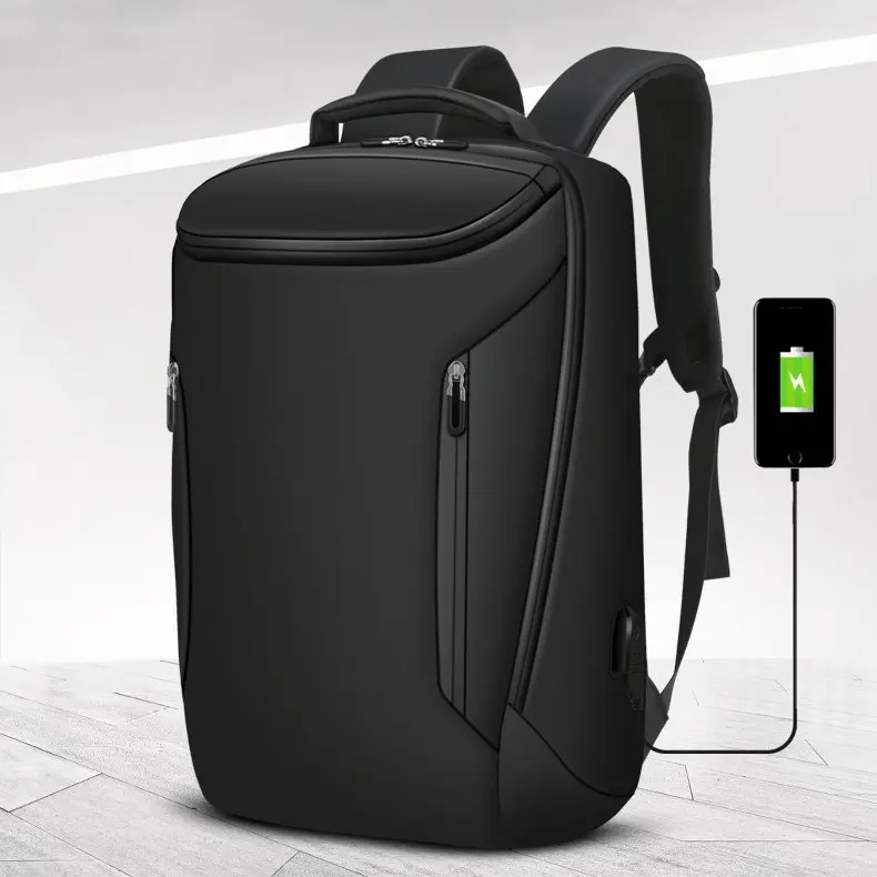 Mochila para hombre de negocios 2023, mochila portátil con carga USB, mochila impermeable, mochila multifunción de diseñador de lujo