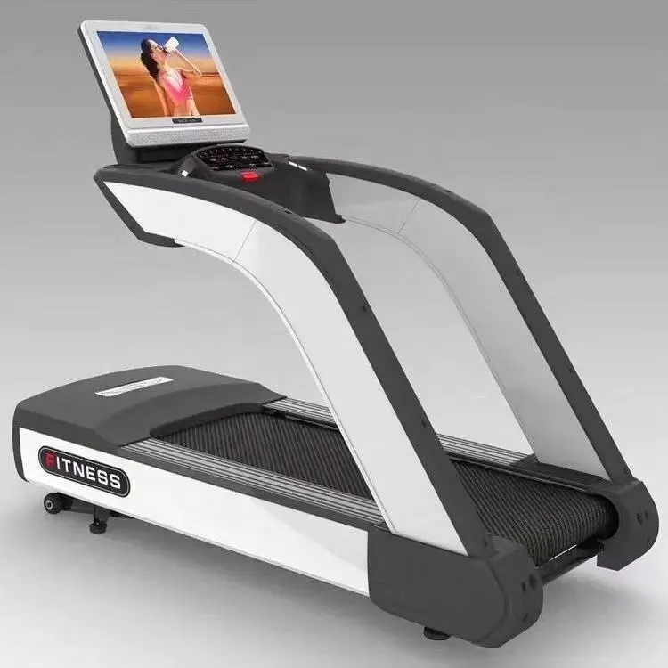 Treadmill Komersial 5HP Gaya Fitness Pro, Treadmill Modern dengan Layar