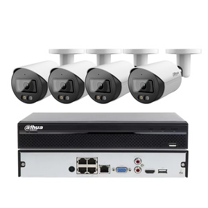 Red 4mp 8MP 4K Sistema de cámara CCTV IP de seguridad 4 8 canales POE Switch NVR Dahua Kit de cámara domo para interiores y exteriores - Product Image 4