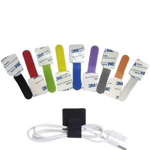 Velcroes de gancho y lazo personalizados Bridas para cables Logotipo de marca Correas impresas Espalda con espalda Velcroes Bandas Gancho y lazo - Product Image 3