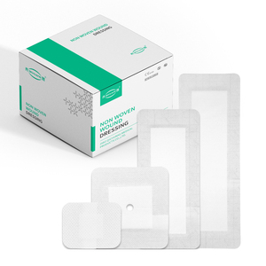 Peritoneal diyaliz PD kateter drenaj bölünmüş Bordered gazlı bez ada pansuman pedi mide besleme Peg <span class=keywords><strong>J</strong></span> tüp 9X10CM için