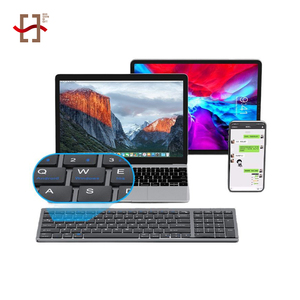 Bộ bàn phím và chuột không dây siêu mỏng <span class=keywords><strong>2</strong></span>.4G HuaShanQi Mini RGB có bàn phím số - Có sẵn trong kho - Product Image 4