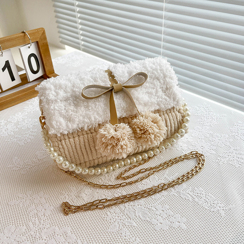 Kit de sacs crochet à tricoter bricolage beige