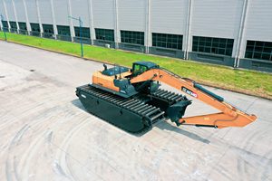 Escavadeira multifuncional anfíbia para dragagem fluvial e Cofferdam - Product Image 4