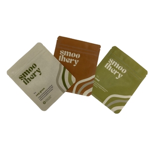 Kozmetik Kraft kese Compostable örnek paket biyobozunur ilaç poşet Tablet paketi Mylar çanta kılıfı Tablet için - Product Image 3
