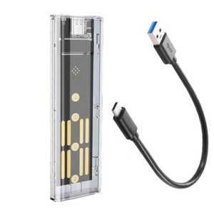 USB 3.1 Gen2 5GbpsタイプCツールフリーエンクロージャー (M.2 NGFF SATA SSD) - Product Image 3