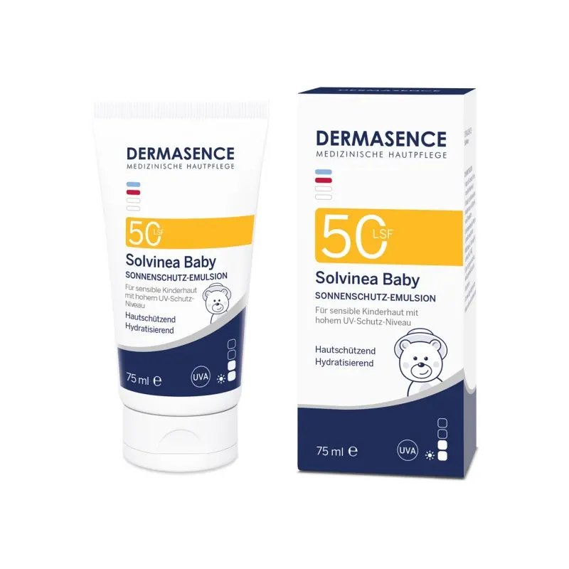 베스트 셀러 오리지널 천연 성분 Dermasence Solvinea 베이비 크림 Lsf 50 태양 보호