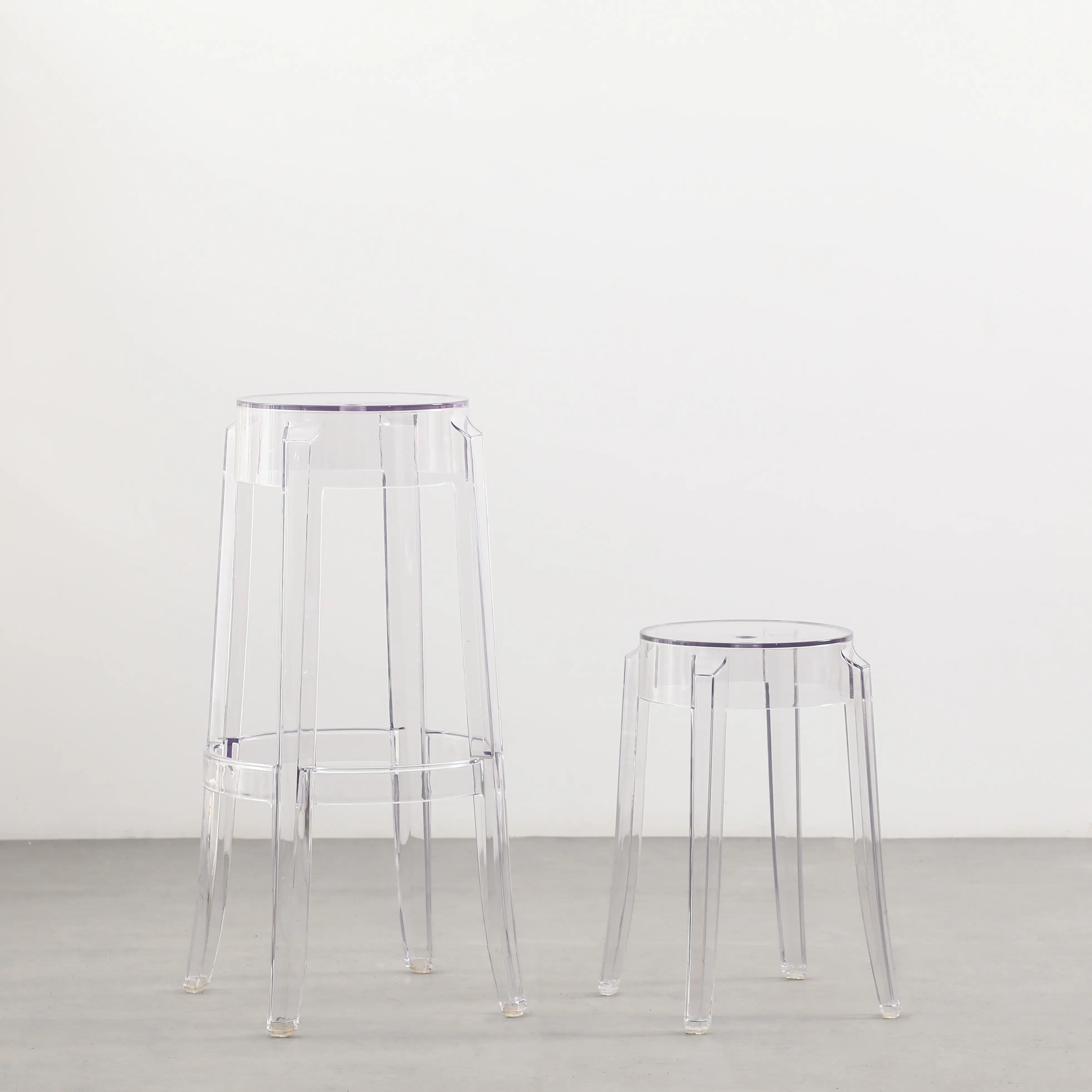 Modern Cheapest Chairs Acrylic Transparent Bar Stools Acrylic aesthetic shelf for wedding decoration for kitchen modern