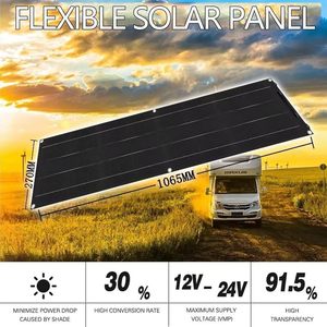 Ahony 2 cái Bảng điều khiển năng lượng mặt trời etfe siêu mỏng 50W Bộ điều khiển đơn tinh thể linh hoạt 2x50w 12V-24V 40A hiệu quả 25.8% - Product Image 3