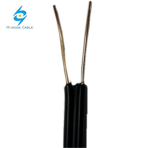 18/2 22/2 ölçer bir çift 2x0.8mm 2x1.0mm PE yalıtım bakır açık hava ikiz paralel telefon bırakma teli - Product Image 5