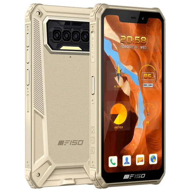 NEU F150 B2021 IP68 Wasserdichtes robustes Mobiltelefon 6GB RAM 64GB ROM 8000mAh 5,86 ''Helio G25 Octa Core Smartphone