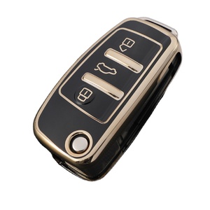 Audi A3 8L 8P için TPU araba çevirme kabuk Fob A4 B6 B7 B8 A6 C5 C6 4F RS3 Q3 Q7 TT 8L 8V S3 koruyucu Car araba anahtarı durum - Product Image 6