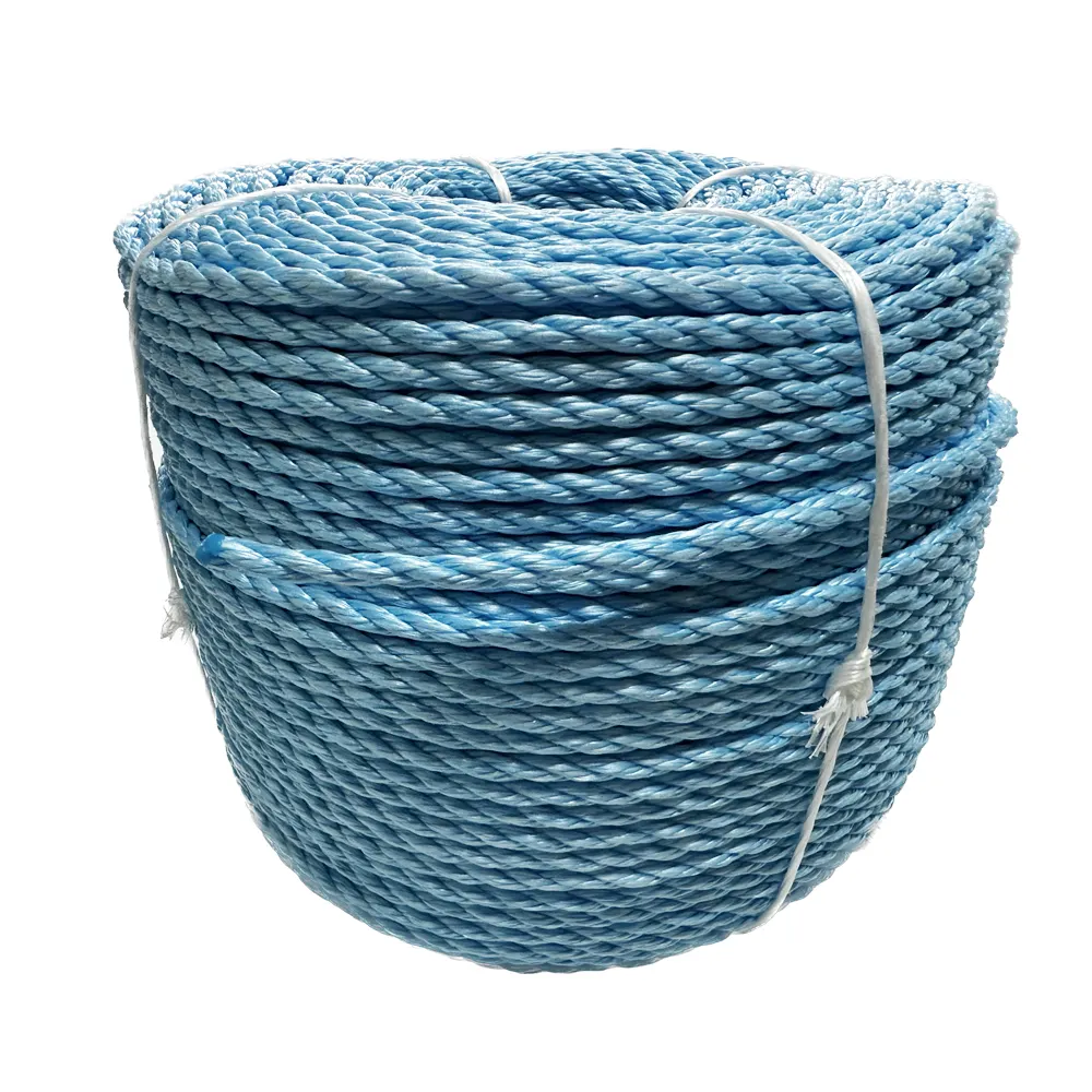 JINLI 8-strands multicolor PP/PE Rope used For Marine rope docking line pack in roll
