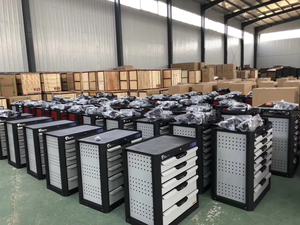 重负荷专业金属钢制车库车间工具箱橱柜台车套装带工具 - Product Image 6