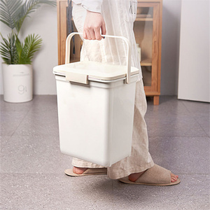 Yıkanabilir iç kutu ile kokuları azaltmak için kolu ile şık çöp kutusu taşınabilir koku giderici çöp kutusu - Product Image 5