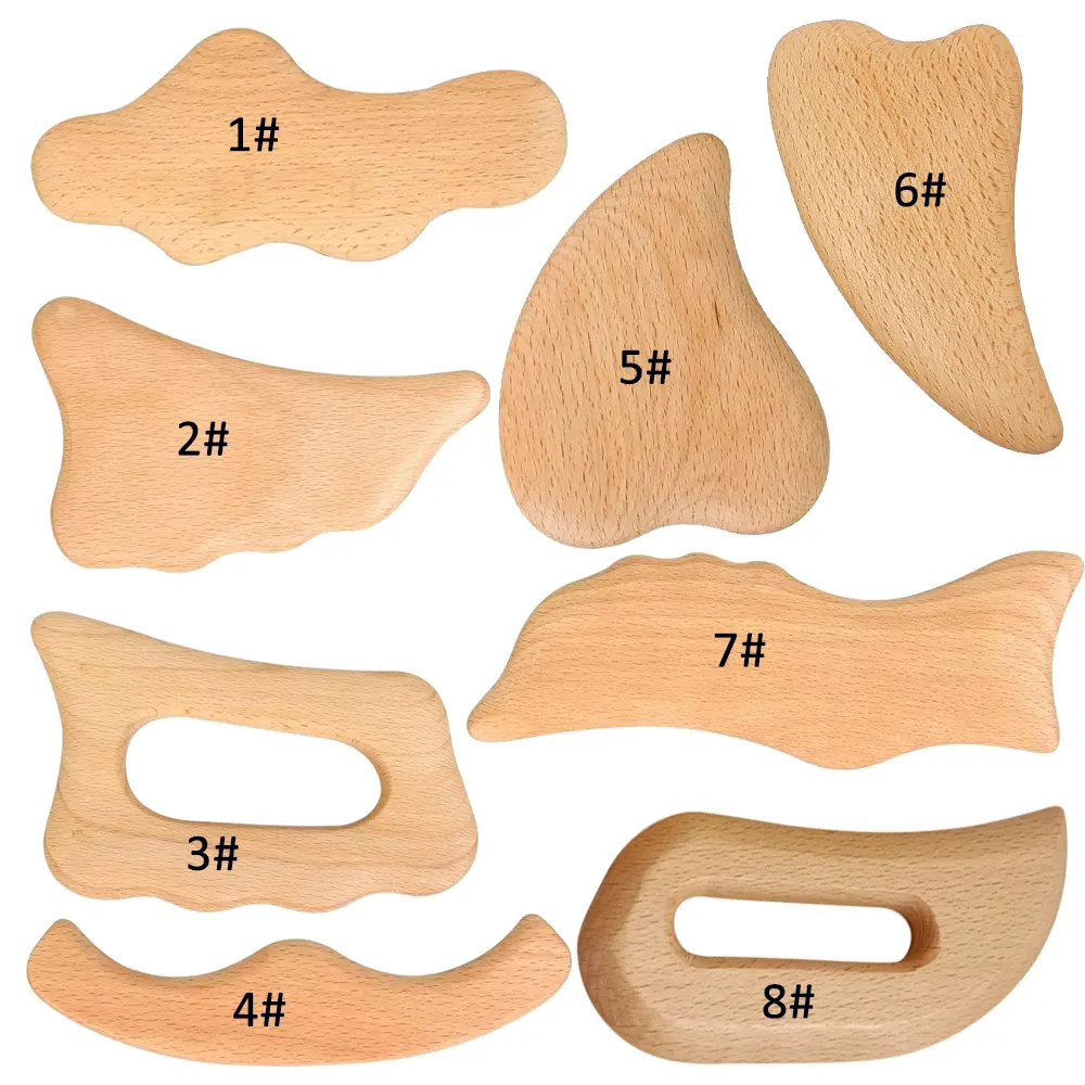 Madera gua sha masaje natural madera de haya guasha