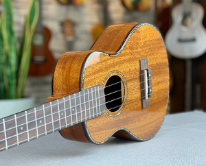 Professional Concert Ukuleles Mahogany and Koa Wood All-Solid Ukuleles <strong>with</strong> Best Sounds <strong>Nylon</strong> <strong>Strings</strong> and Picks - Product Image 2